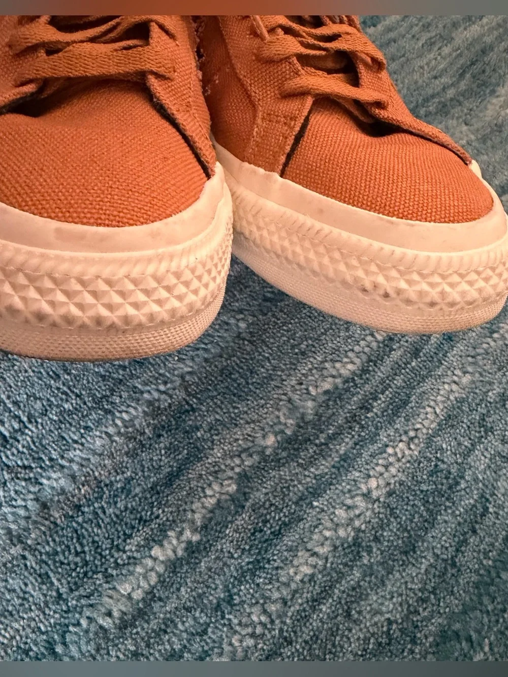 Converse One Star Ox Canvas Low Top Sneakers Burnt Orange Men's 7.5 Women's 9 - Picture 3 of 9